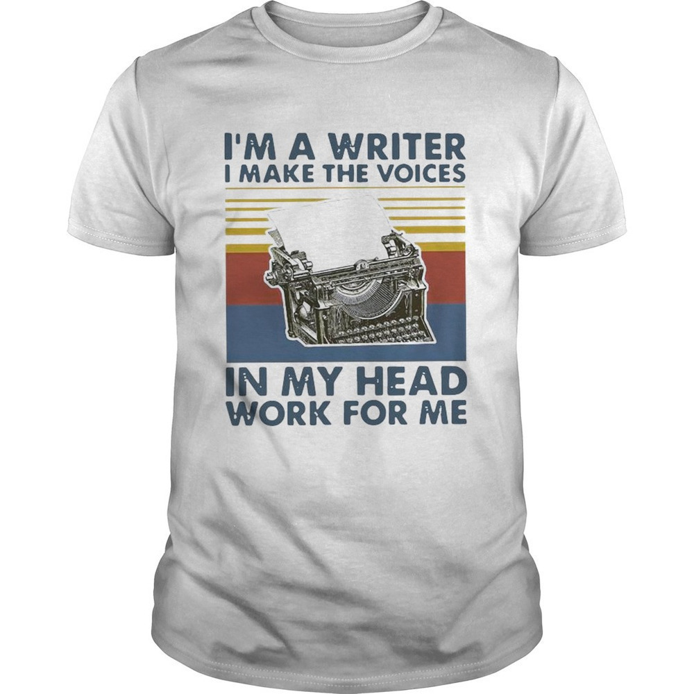 Writer Voices In My Head Funny Author Graphic T-Shirt